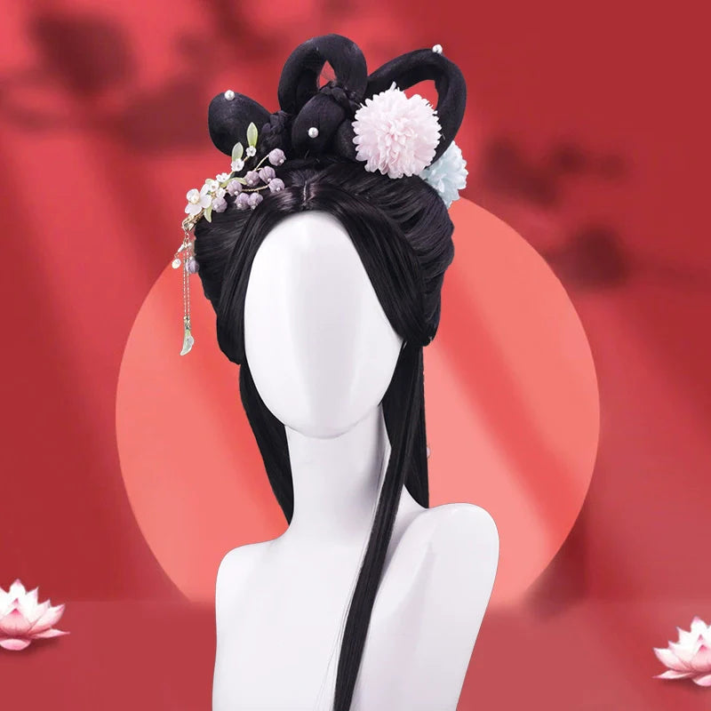 Jade Stream - Tang Dynasty Chinese Style Hair Wig for Hanfu