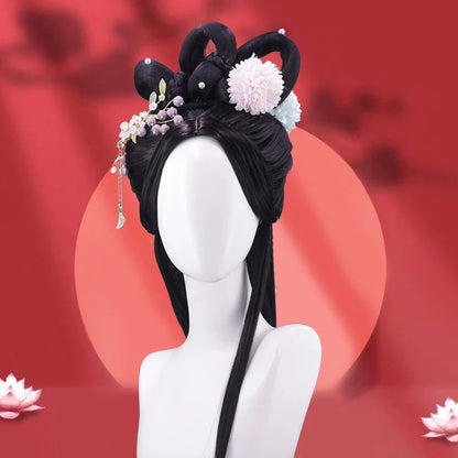 Jade Stream - Tang Dynasty Chinese Style Hair Wig for Hanfu