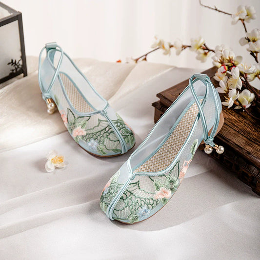 Charlotte - Embroidered Sheer Chinese Style Shoes