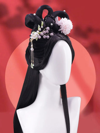 Jade Stream - Tang Dynasty Chinese Style Hair Wig for Hanfu