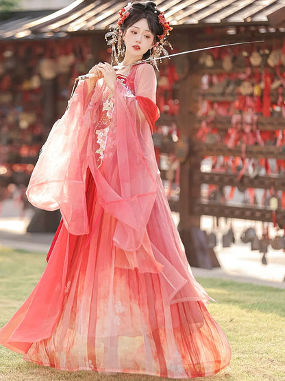 Concubine Smiles 妃子笑 - Tang Dynasty Style Hanfu Dress Heziqun