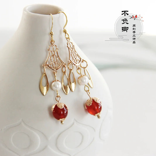 Antique Chandelier Chinese Style Earrings