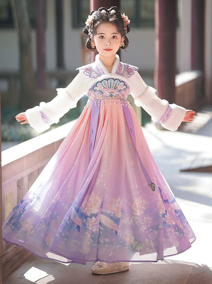 Anya - Winter Hanfu Dress, Princess Costume for Girls