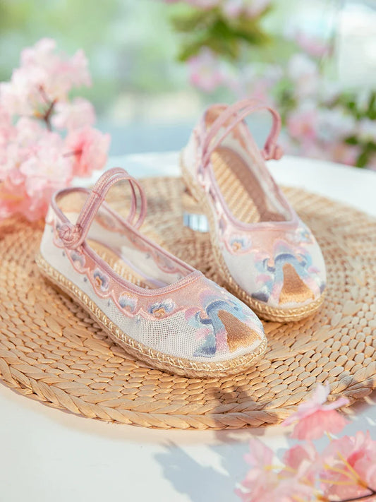 Lucy - Sheer Embroidered Chinese Hanfu Shoes