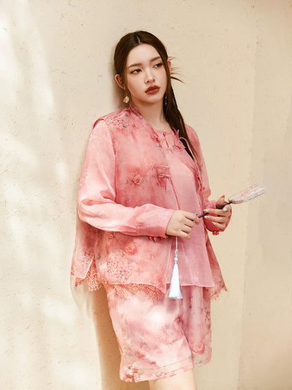 Begonia 粉棠 - New Chinese Style Matching Set