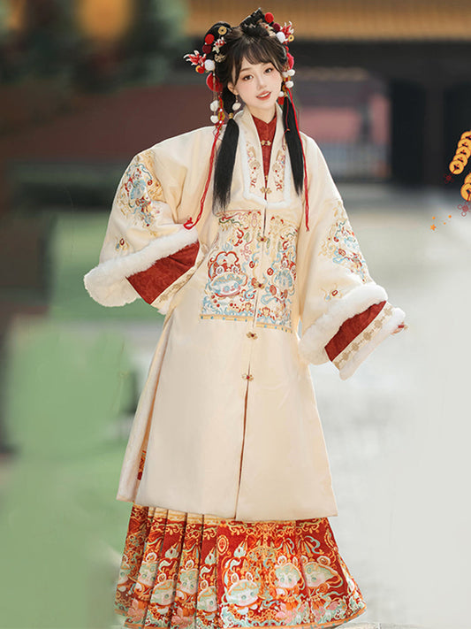 Spirit Snake - Robe & Mamianqun Ming Dynasty Hanfu Set