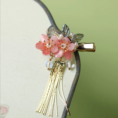 Hair Clip: Orange Blossoms