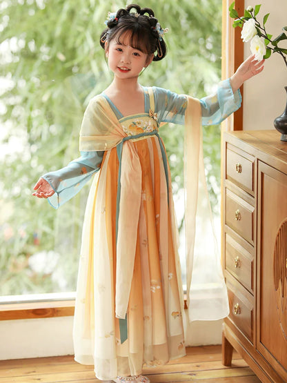 Lemon - Tang Dynasty Hanfu Dress, Princess Costume for Girls
