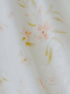 White Floral Corset Waist Dress