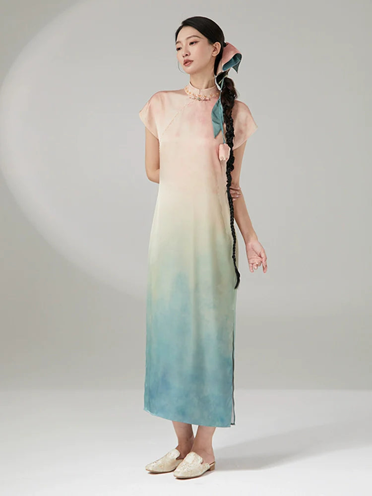 Xiuying 岫影 - New Chinese Style Cheongsam Dress (Preorder)