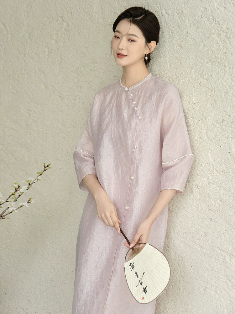 Violaine - New Chinese Style Summer Cheongsam (Preorder)