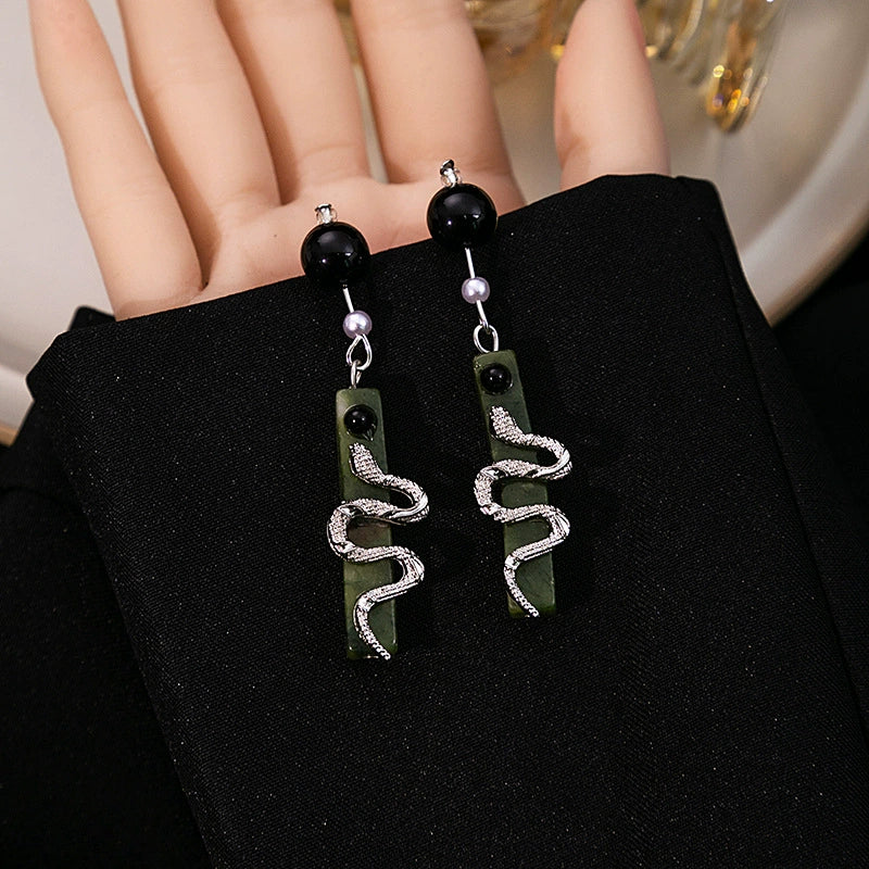 Spirit Snake Chinese Style Earrings