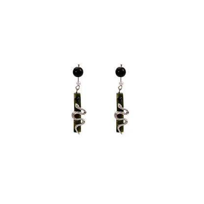 Spirit Snake Chinese Style Earrings