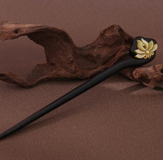 Ebony Hair Stick: Moonlight
