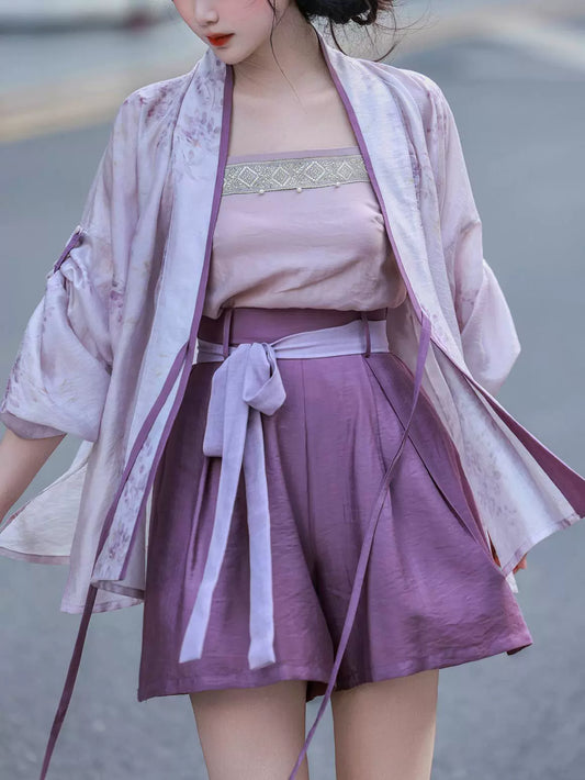 Lilac Wisteria - Modern Song Dynasty Hanfu Outfit (Preorder)
