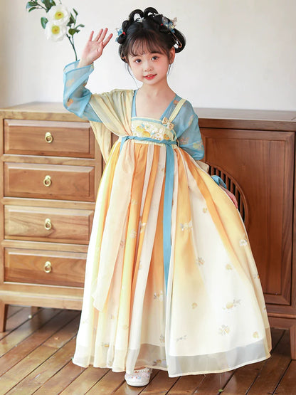 Lemon - Tang Dynasty Hanfu Dress, Princess Costume for Girls