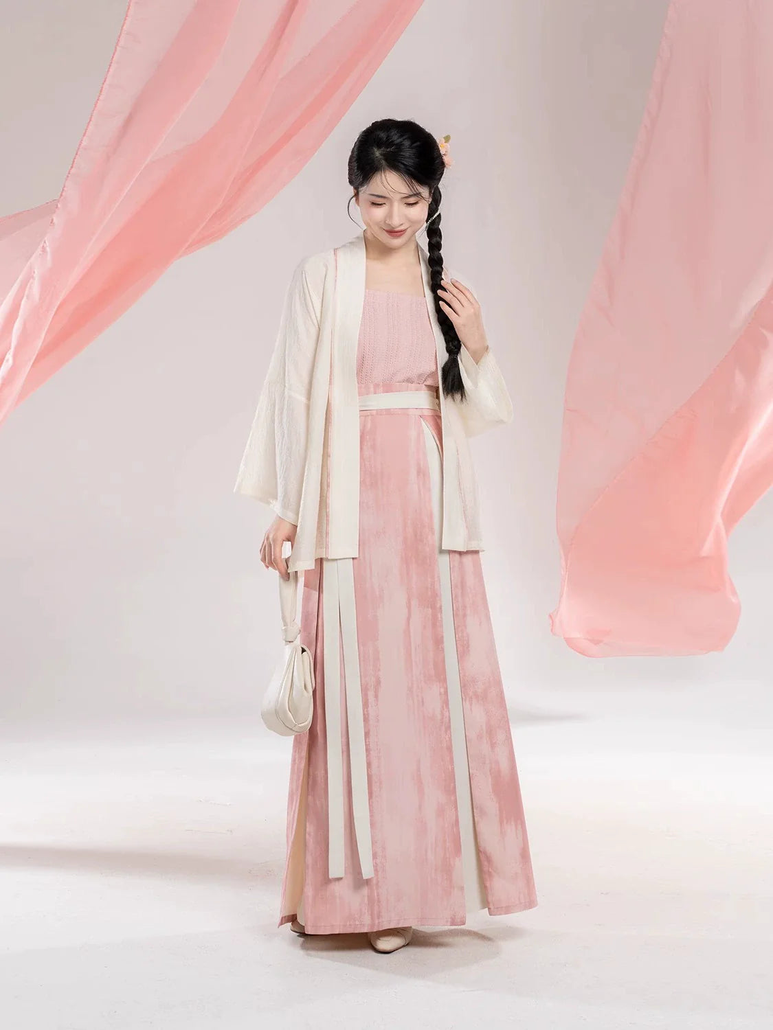 Peach Blossom Yogurt 桃花酪 - Song Dynasty New Chinese Style Outfit (Preorder)