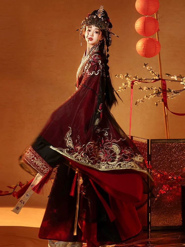 Fire Lotus - Warring States and Han Dynasty Straight Hem Robe