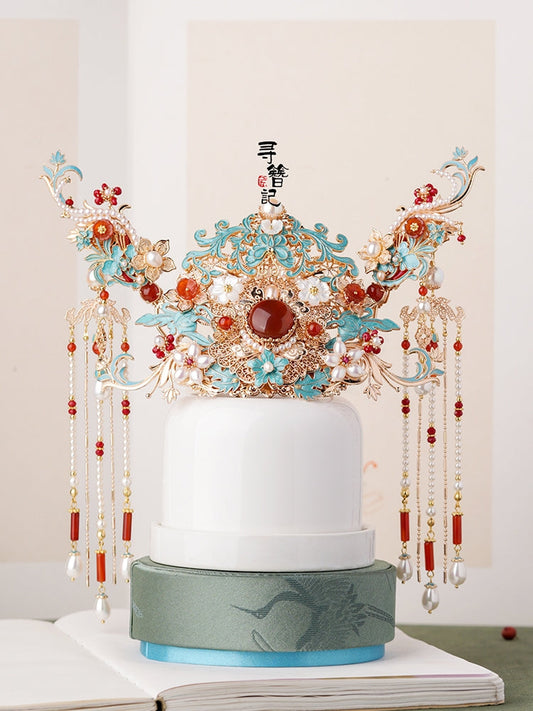 Hanfu Hair Accessories Set: Royal Pavilions
