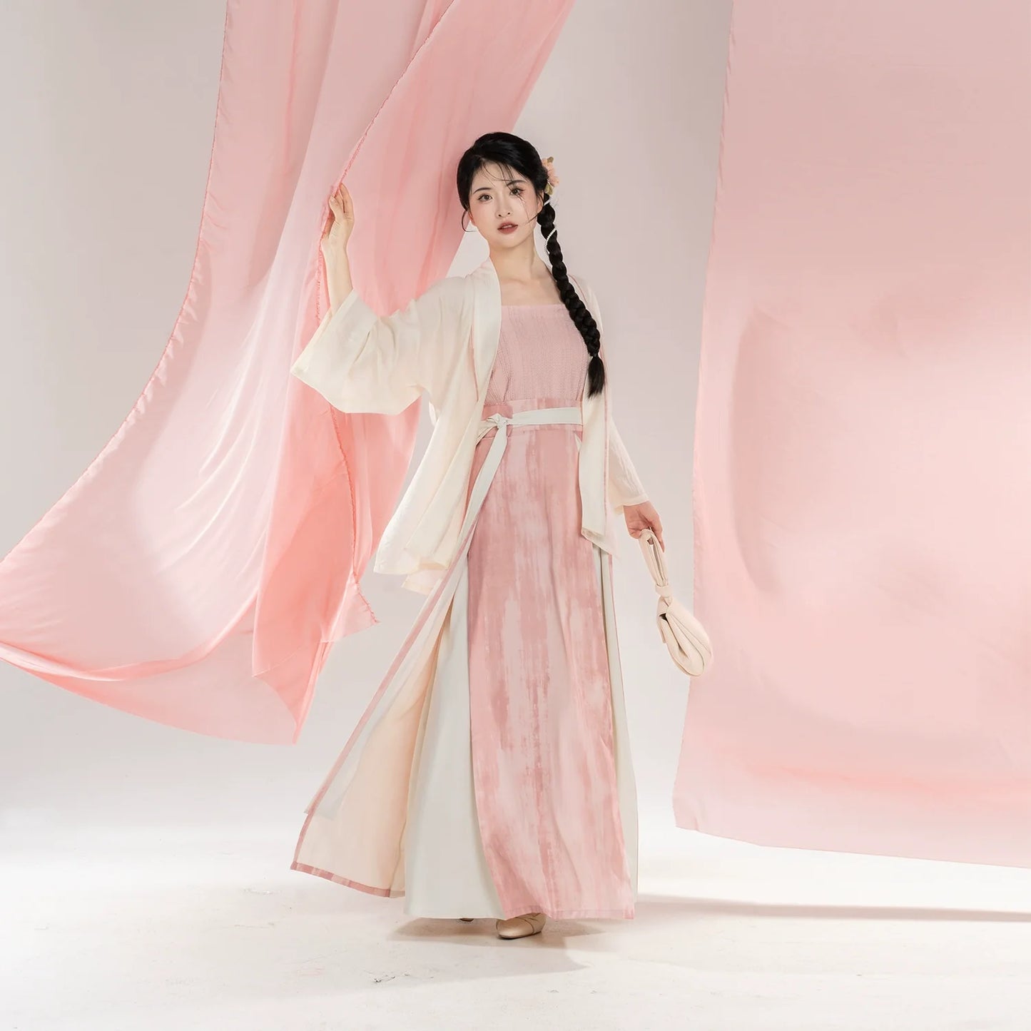 Peach Blossom Yogurt 桃花酪 - Song Dynasty New Chinese Style Outfit (Preorder)
