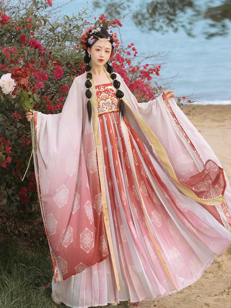 Yushu 玉树 - Tang Dynasty Style Hanfu Dress Heziqun