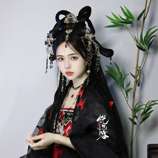 Hanfu Hair Accessories Set: Yao Yue Lian
