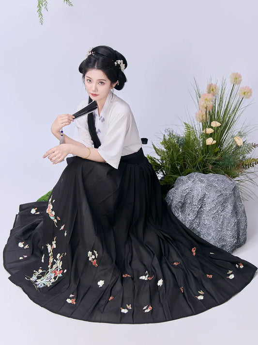 Linglong - New Chinese Style Ming Dynasty Hanfu Matching Set