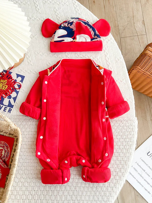 Crane - Chinese New Year Festival Baby Onesies for Boys and Girls