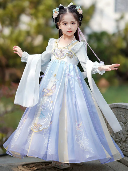 Butterfly - Tang Dynasty Hanfu Dress, Princess Costume for Girls