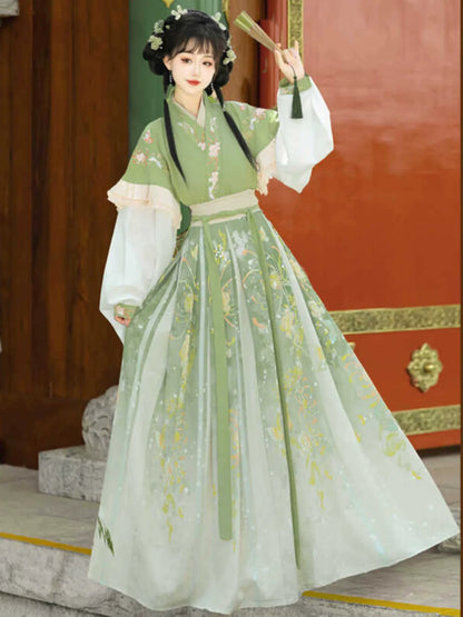 Dyeing Autumn 染秋 - Wei Jin Cottage Style Qiyao Ruqun