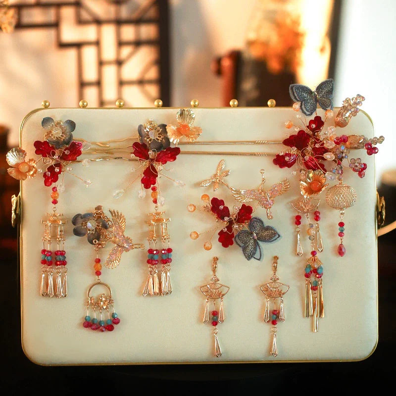 Chinese Wedding Hair Accessories: Infinite Affection