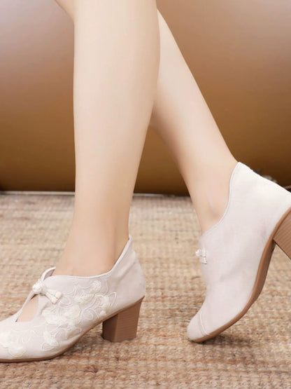 Angela - Retro Chinese Style Heels