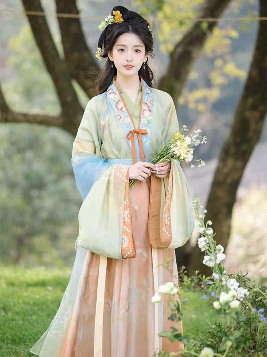 Awakens 春醒 - Wei Jin Cottage Style Qiyao Ruqun