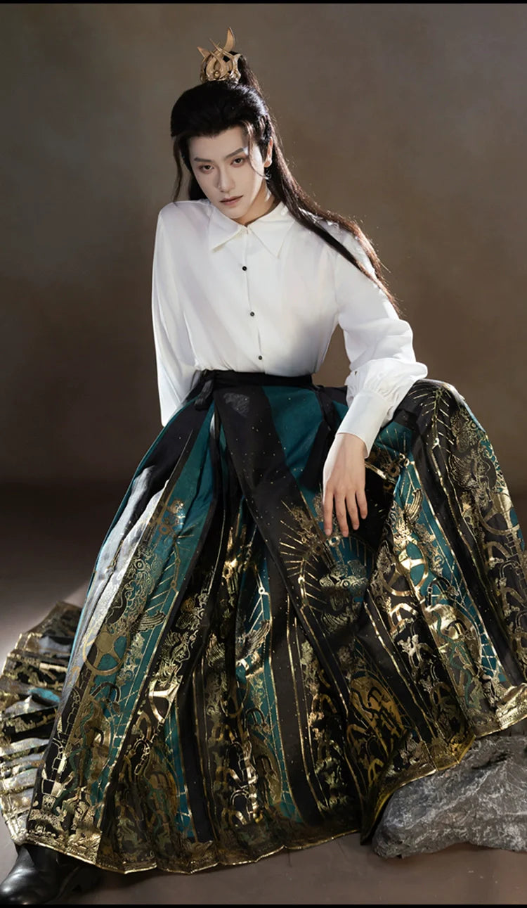 New Chinese Style Modern Hanfu Outfit - Sanxingdui 三星堆 (Preorder)