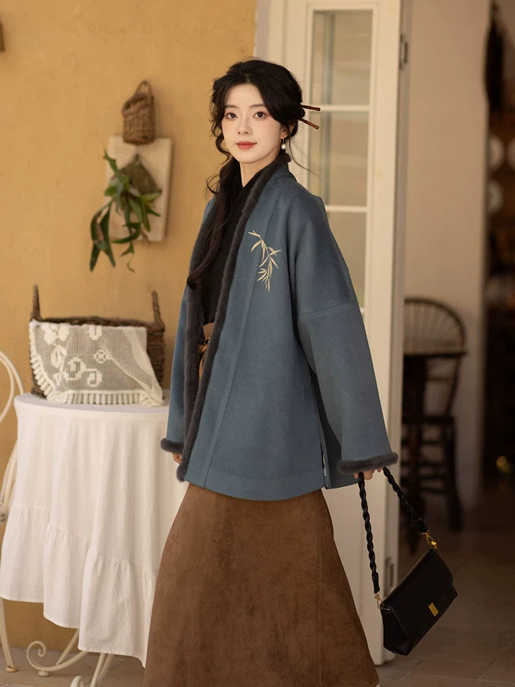 Song Dynasty Modern Hanfu, New Chinese Style, Blueberry Cocoa (Preorder)