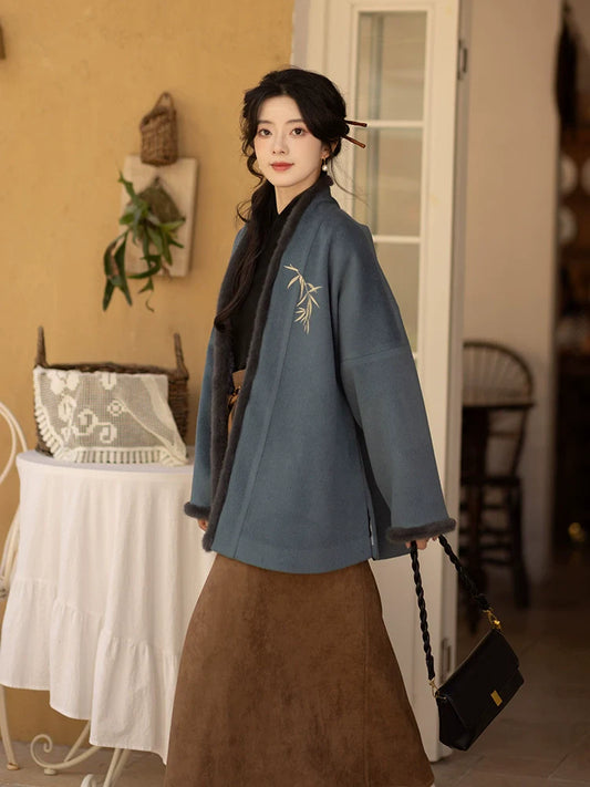 Song Dynasty Modern Hanfu, New Chinese Style, Blueberry Cocoa (Preorder)