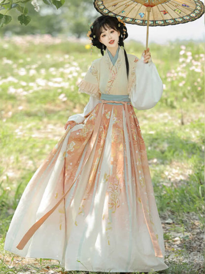 Dyeing Autumn 染秋 - Wei Jin Cottage Style Qiyao Ruqun