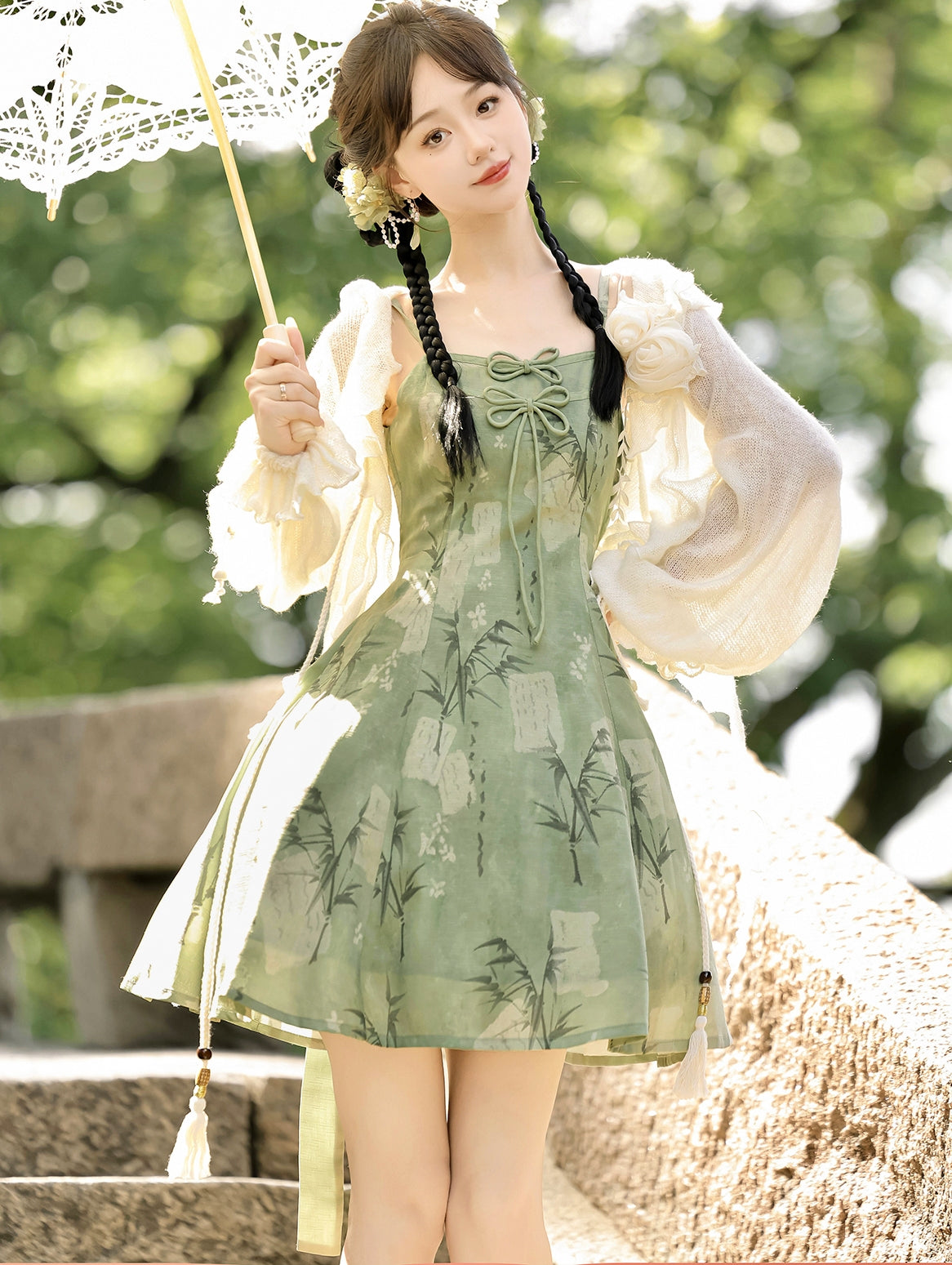 Bamboo Language 竹语 - New Chinese Style Summer Sundress