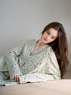 Pastel Floral Cotton Pajama Set