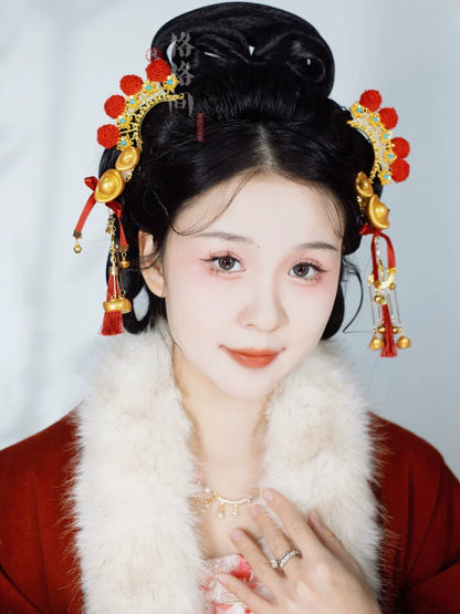 Chinese New Year Hanfu Hair Accessories: Little God of Wealth