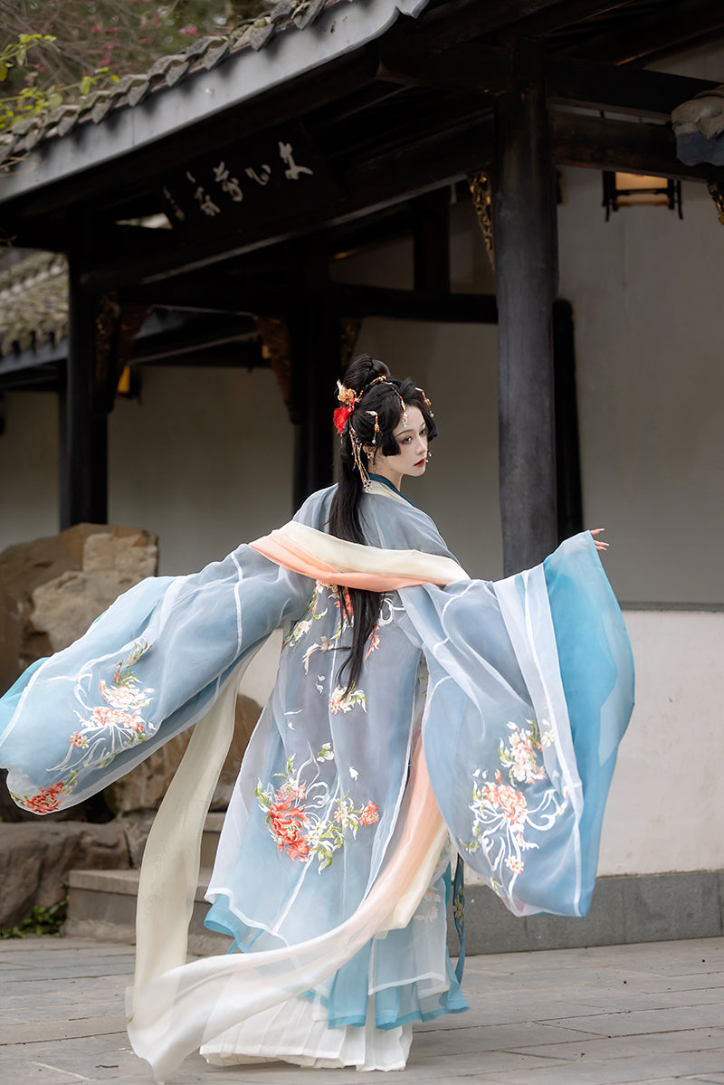 Jinhua 巳巳锦花 - Tang Dynasty Style Hanfu Dress Heziqun