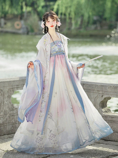 Begonia 折纸海棠 - Tang Dynasty Style Hanfu Dress Heziqun