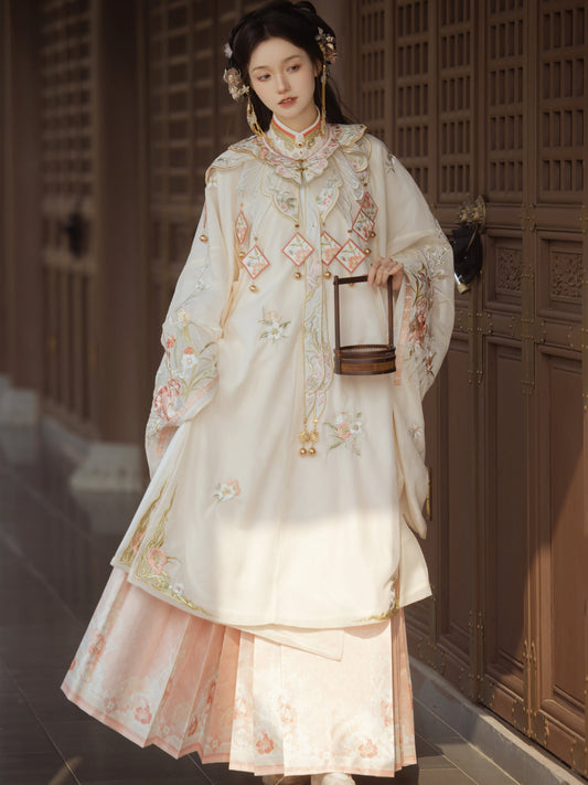 Flower Cake 花团酥 - Cloud Collar & Mamianqun Ming Dynasty Hanfu Set