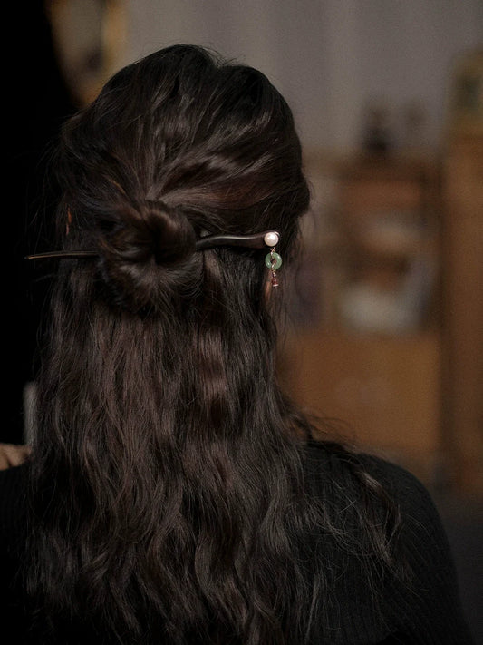Ebony Hair Stick: Misty Jiangnan