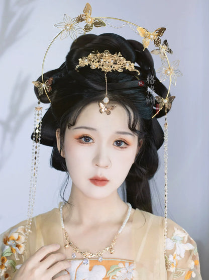Hanfu Hair Accessories Set: Butterfly Dance