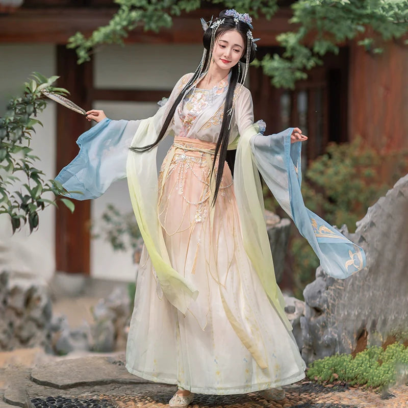 Calm Waters 定风波 - Wei Jin Fairy Style Qiyao Ruqun
