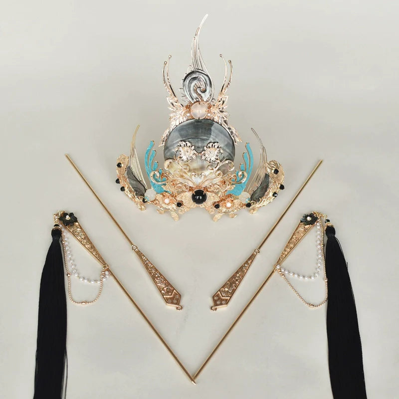 Hanfu Hair Accessories Set: Moon God