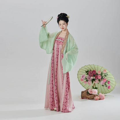 Mu Yao 沐瑶 - Modern Tang Dynasty Hanfu Famen Temple Outfit (Preorder)