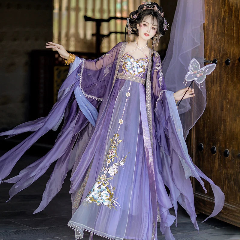 Xianshu 仙姝 - Tang Dynasty Style Hanfu Dress Heziqun