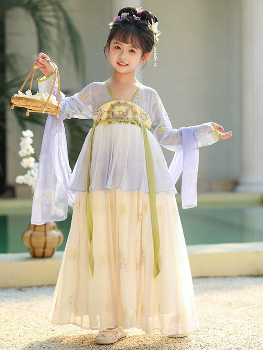 Sienna - Tang Dynasty Hanfu Dress, Princess Costume for Girls